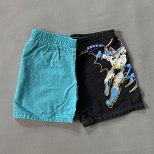 Vintage 1991 Batman Kids Shorts Youth Size 2T 100 Cotton USA Made