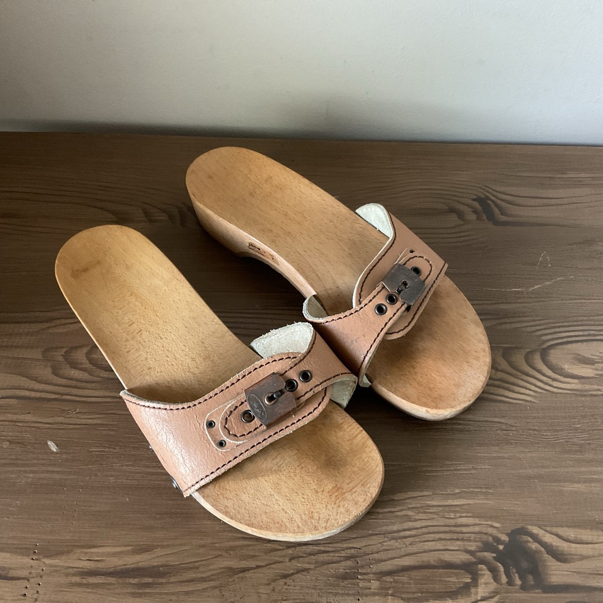 Scholl Wooden Sandals Dr Scholl Sandals Australia VTG 1970's
