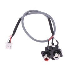 Audio Signal Cable Fixed Assembly High Performance Portable RCA Jack 2 RCA to