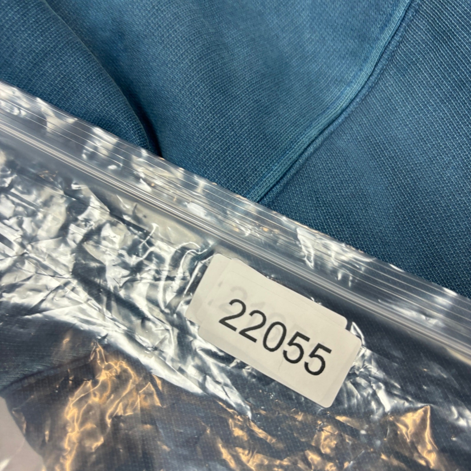 Velour Garments Blue Hoodie Men's XS Organic Cotton Minimalist