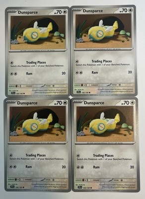 Dunsparce 120/159 x4 Playset 4x - Pokemon S&V Journey Together JTG - 4 Card Set