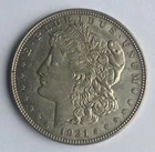 1921 United States Morgan Silver Dollar 90% Silver