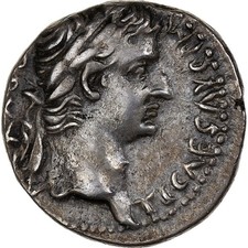 #904791 Cappadocia, Drusus and Tiberius, Denarius, 33-34, Caesarea, Silber, SS