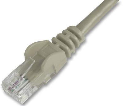 PRO SIGNAL - 0.5m Grey Cat5e Snagless UTP Ethernet Patch Lead