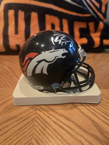 Peyton Manning Signed Denver Broncos  Mini Helmet PSA COA