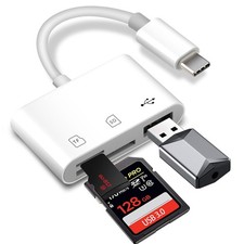 USB C SD Card Reader for iPhone 15 16 iPad Mac Android Windows Laptop USB C SD