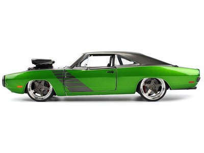 Jada 1/24 1970 Dodge Charger R/T Gray Green Metallic Bigtime Muscle New Box