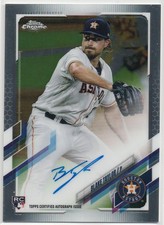 2021 Topps Chrome Blake Taylor #RA-BT Rookie Autographs Houston Astros