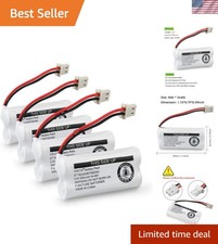 Reliable 4-Pack NiMH Cordless Phone Batteries - Perfect for VTech  AT T 