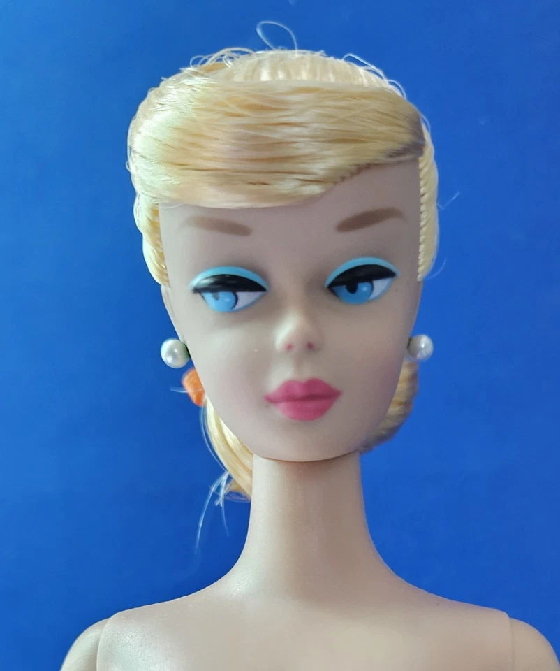 Vintage Barbie LEMON BLONDE Swirl Ponytail Doll Nude Reproduction RePRO - Image 2 of 4