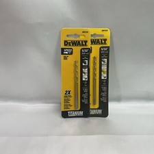 Lot of 2 DEWALT DW1310 5/32" Titanium Speed Tip Drill Bit USA