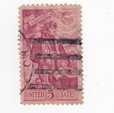 STAMP US SCOTT 1268 "Dante Alighier" 5 CENT 1965 USED