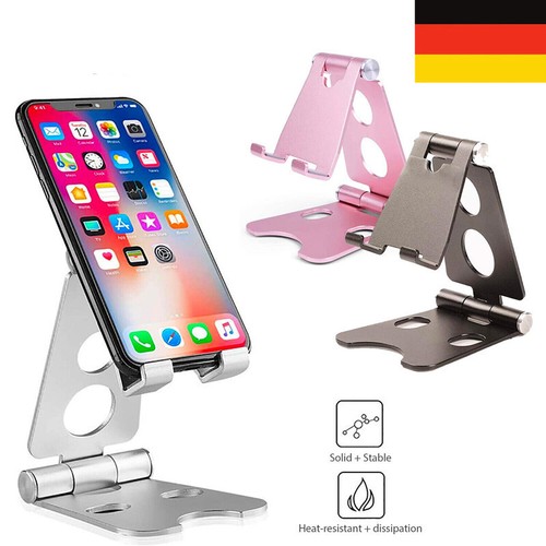 Handyhalterung Tisch Halter Stativ Tablet Halterung Smartphone Ständer DE - Afbeelding 1 van 13