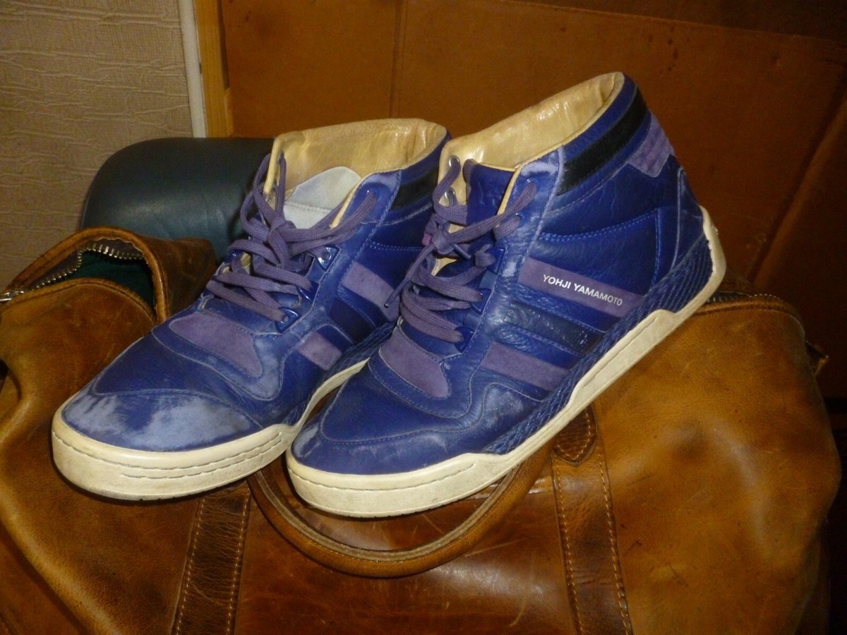 Vintage Yohji Yamamoto Adidas Y-3 Men's High Top Leather Sneakers