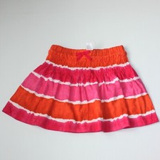 Gymboree Surf Adventure Girl's Ruched Dip-Dye Pink Orange Skirt in size 6 NWT