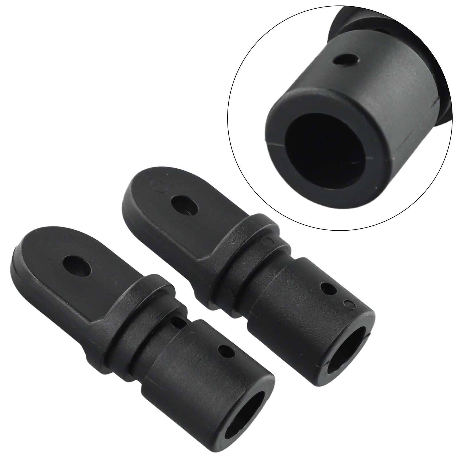 2 Pieces Strong and Lightweight Nylon Eye End Fittings for Bimini Tops