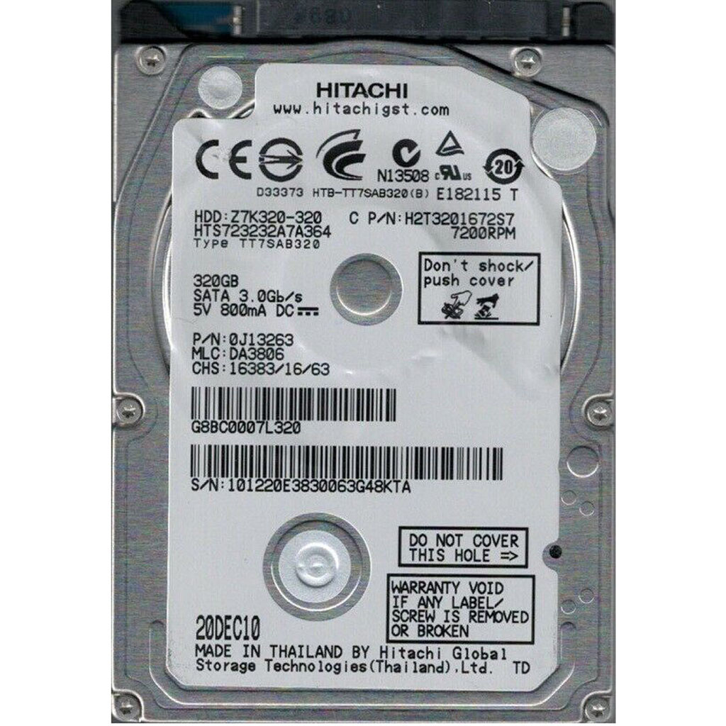 Hitachi Travelstar Z7K320 HTS723232A7A364 320GB Internal 7200RPM