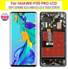 Genuine Huawei P30 Pro + Frame OLED LCD Screen Touch Display 100% Fingerprint UK