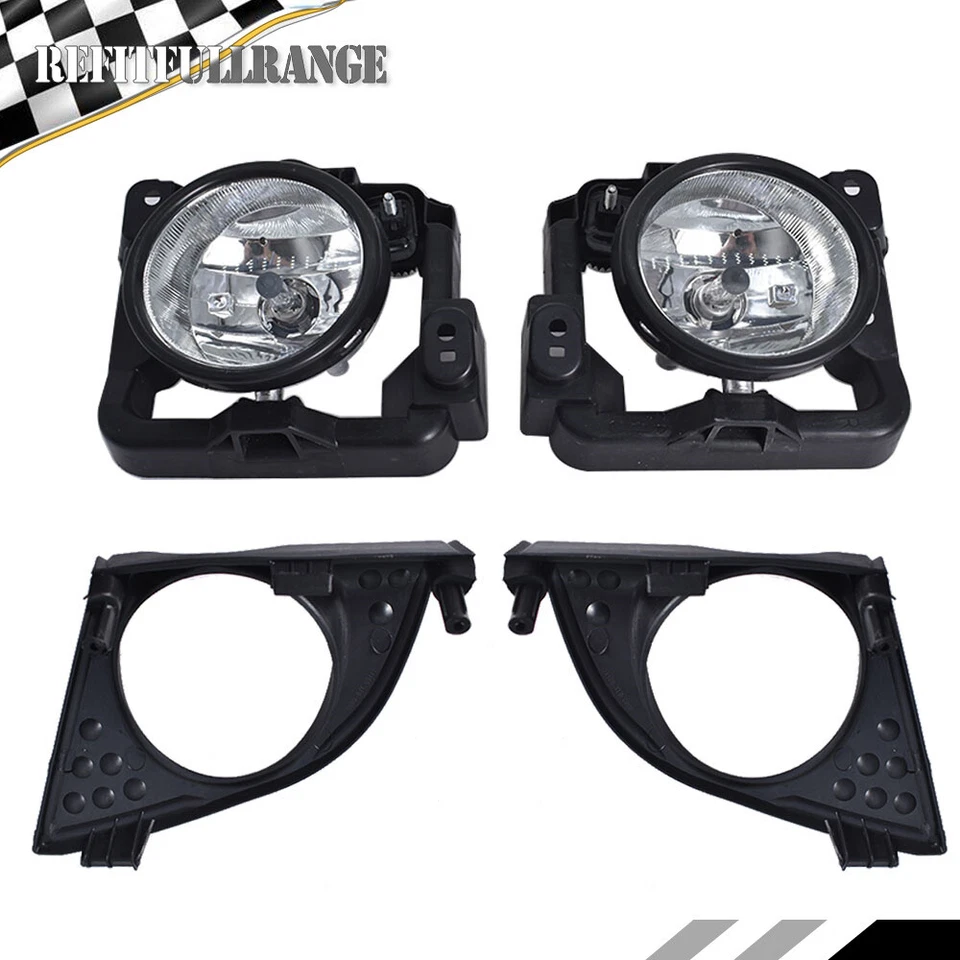 Par de luces antiniebla transparentes con bombillas y kits de cubierta para Acura TSX 2009-2010 Foto 2 de 4