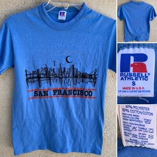Vintage San Francisco T-Shirt Souvenir Tee Made In USA Sz S Golden Gate Bridge
