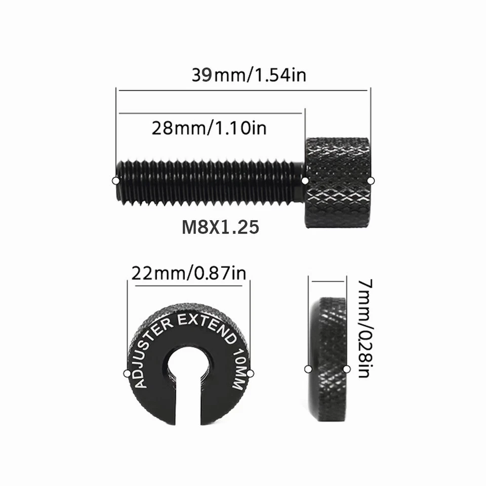 Parafuso ajustador de cabo de embreagem M8 para YAMAHA WR 250R/X MT03 MT-25 MT-125 YZF-R3/R25 - Imagem 2 de 4