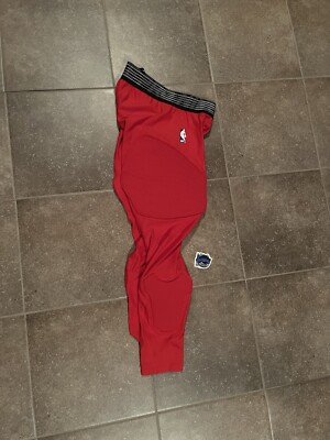 Nike Pro Hyperstrong NBA Blue Dry Padded 3/4 Tights Mens Large