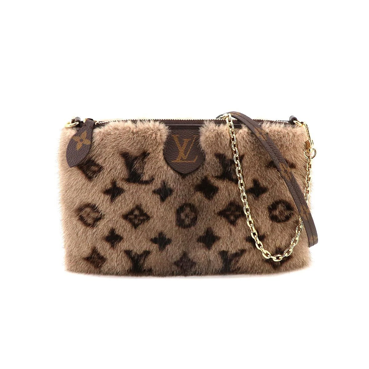 LOUIS VUITTON Monogram Neo Pochette Milla Shoulder Bag Mink M59341  