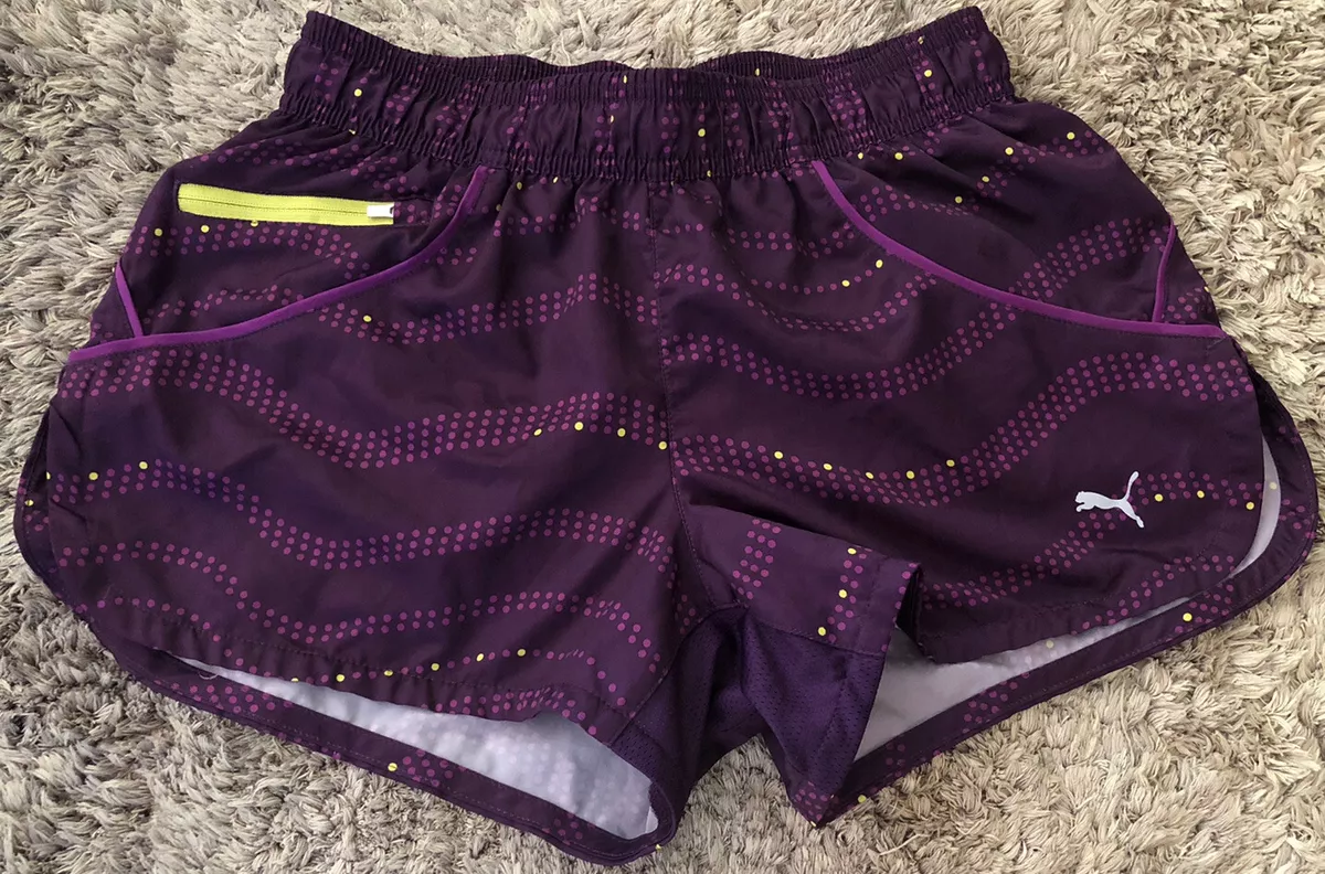 Puma track shorts purple hotsell