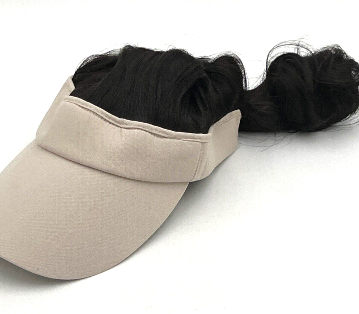 Visor With Attached Pony Tail - image 1