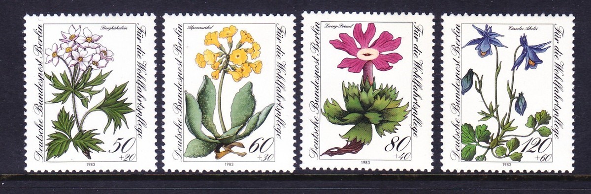 Germany Berlin 9NB204-07 MNH 1983 Endangered Flower Species Full