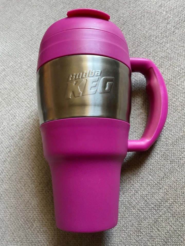 Bubba Keg Cup Pink Plum Hot Or Cold 34 Ounce Insulated Mug With Handle - Image 4 of 4