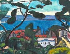 Émilie Charmy : L’Estaque : 1910 : 16 x 20 Archival Quality Art Print