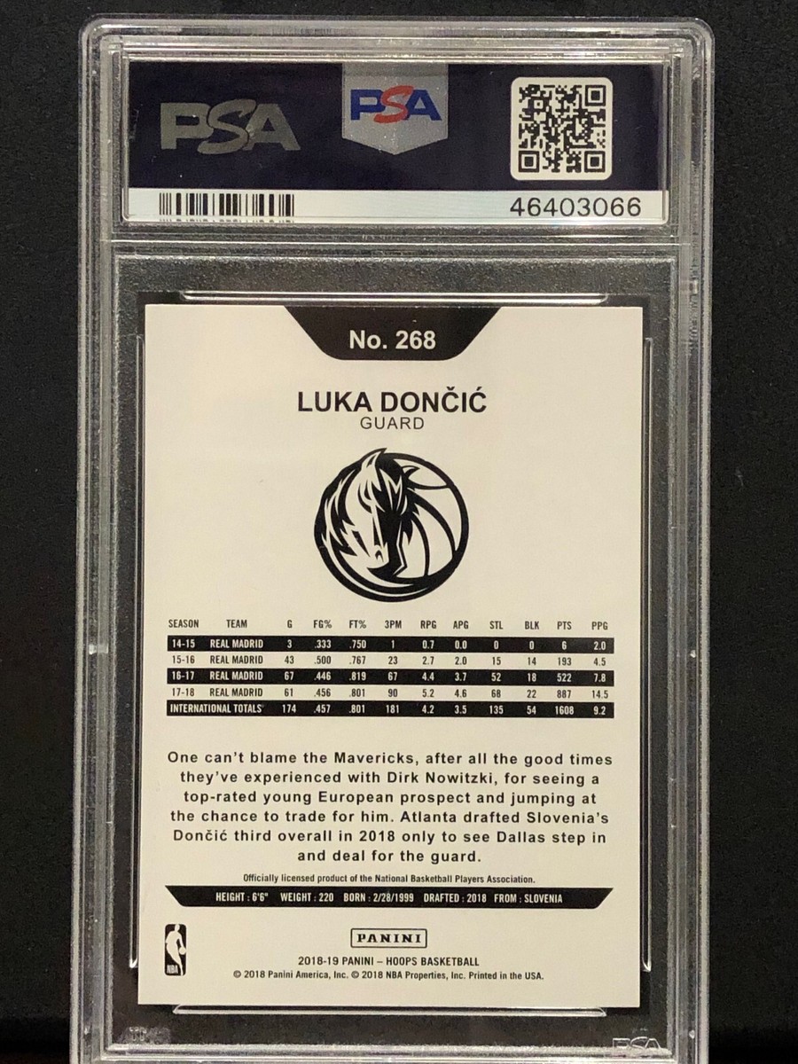 ルカ ドンチッチ Panini Hoops RC PSA 10 Auction Prices Realized Basketball Cards 2018 PANINI HOOPS