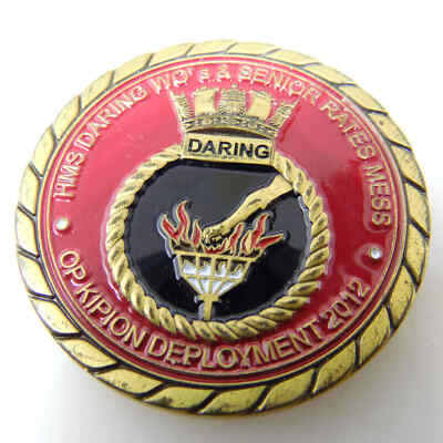 SPLENDIDE AUDAX FINELY DARING OPKIPION DEPLOYMENT 2012 CHALLENGE COIN