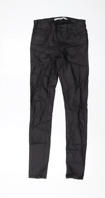 Vero Moda Damen Hose schwarz Viskose Größe S L29 mit normalem Knopf