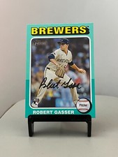 2024 Topps Heritage High Number ROBERT GASSER Aqua White Border PLUS Base Card