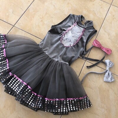 1position High Neck Tutu Ballettkkeid für Mädchen 5/6 Jahre gebraucht