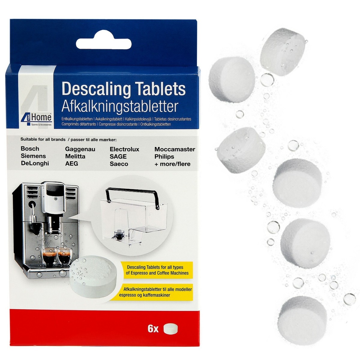 x Cleaning Descaling Tablets Foil Fresh for Gaggenau Coffee Machine  Makers
