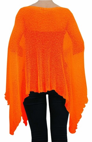 Ladies Poncho One Size Maternity Pregnancy Crochet Lace Fish Net Batwing - Picture 125 of 181