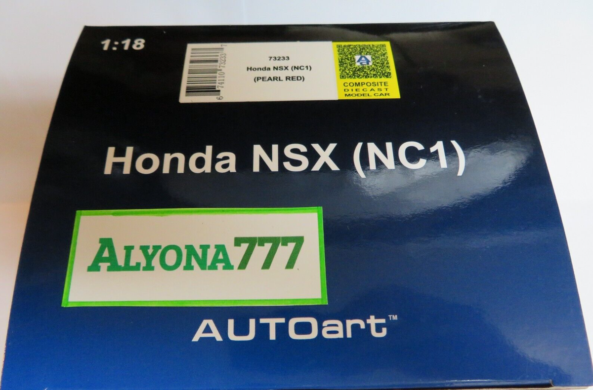 AUTOart 1:18 Honda NSX  NC1  Année De Construction 2016 Rouge Metallique 73233