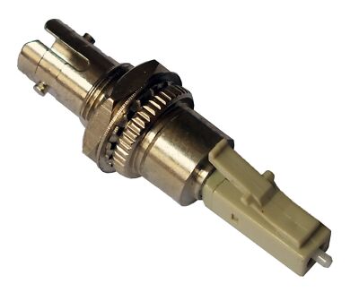 LC-Male-ST-Female Hybrid Fiber Adapter Multimode 62.5/125 Simplex Metal