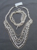 St. Thomas Necklace & Choker Set Chain Link With Tag St. Thomas Necklace & Choker Set Chain Link With Tag
