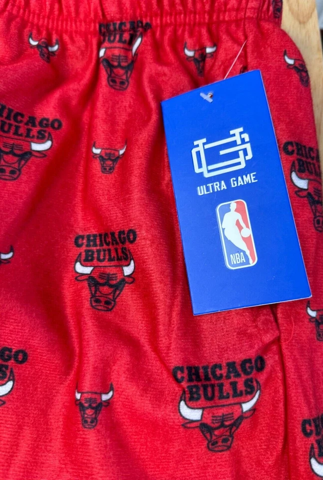 Parte inferior de pijama Ultra Game NBA Chicago Bulls Logo ropa de dormir mediana nueva con etiquetas Foto 2 de 4
