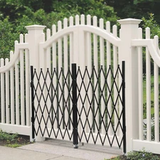 Double Folding Security Gate Expandable Barricade Gate Safety Barrier Door Gate