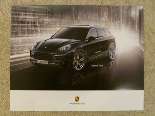 2012 / 2013 Porsche Cayenne Turbo Showroom Advertising Poster RARE Awesome L@@K - 第 1/1 張圖片