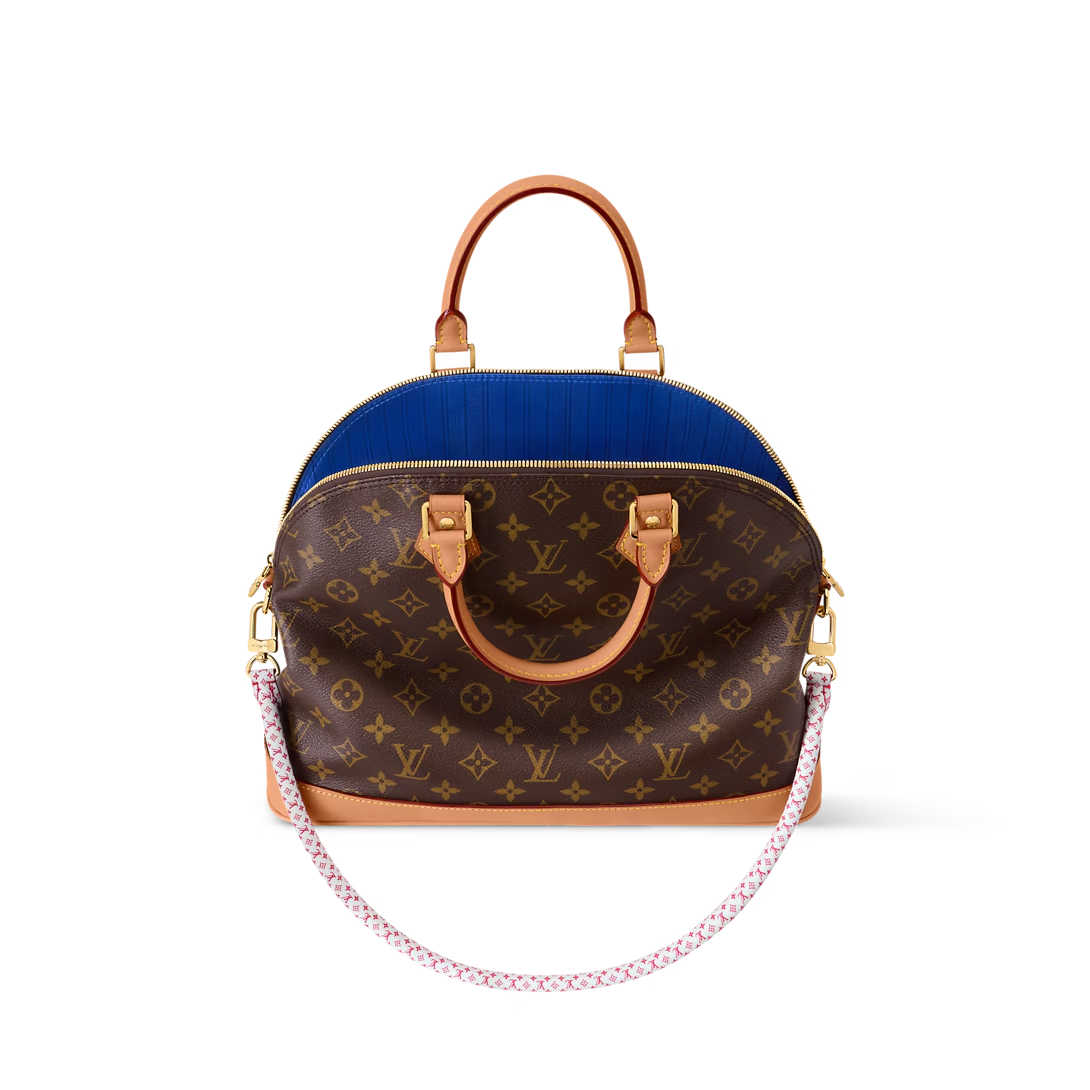 NEW Louis Vuitton Monogram Alma Soft MM Shoulder Bag Brown M27327