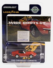 Chevrolet Corvette Breit Stiefel Gt 1969 Goodyear 1:64 Greenlight 30248