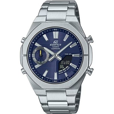 New CASIO EDIFICE ECB S10YD 2AJF Smartphone Link Blue Dial Slim 10 Bar Water Res