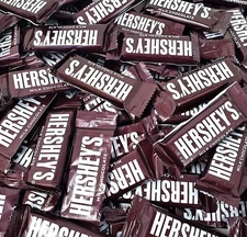 Hershey's Milk Chocolate Bars, Individually Wrapped Snack Size Chocolate Cand...