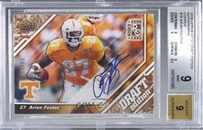 2009 Upper Deck Draft Edition Copper 6/50 Arian Foster #78 BGS 9 MINT Auto 3k6